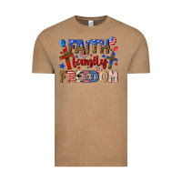 Vintage Coffee faith family freedom Vintage Tee - texasbilliewilder