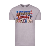 Vintage Zinc faith family freedom Vintage Tee - texasbilliewilder