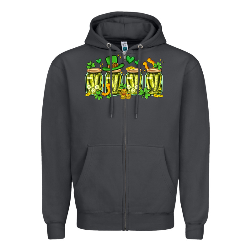 St. Patricks Day Pickle Zipper Hoodie by Artiststas | Teevron