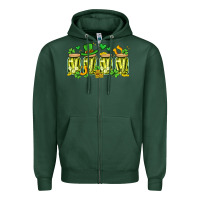 Sports Green st. patricks day pickle Zipper Hoodie - Artiststas