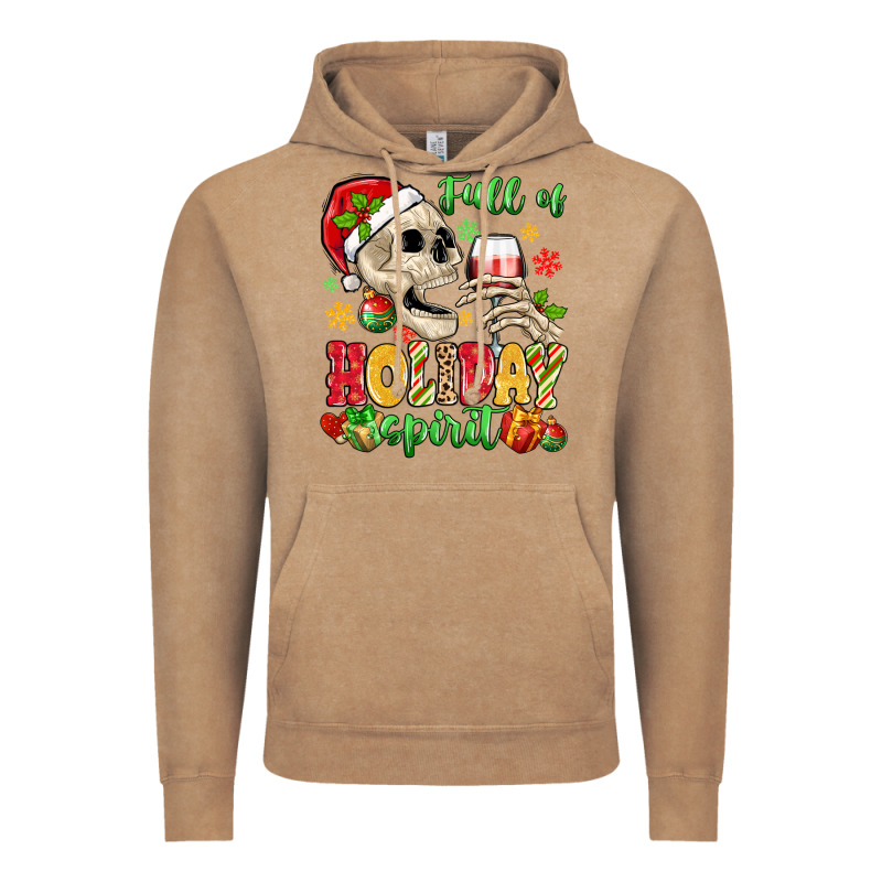 Full Of Holiday Spirit Vintage Hoodie by MaliasSmallBusiness | Teevron