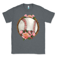 Charcoal Heather western baseball with roses Classic Tee - HRA Design Shop