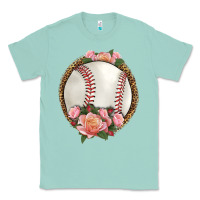 Seafoam western baseball with roses Classic Tee - HRA Design Shop