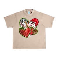 French Oak baseball with strawberry hearts Urban Heavy Tee - texasbilliewilder