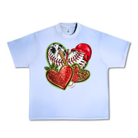 Grape Ice baseball with strawberry hearts Urban Heavy Tee - texasbilliewilder