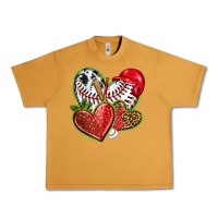 Peanut Butter baseball with strawberry hearts Urban Heavy Tee - texasbilliewilder