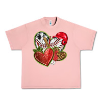 Salmon baseball with strawberry hearts Urban Heavy Tee - texasbilliewilder