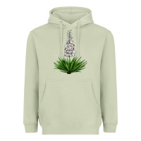 Matcha Yucca Flower IIIustrations Heavyweight Hoodie - LillyAllenDesigns