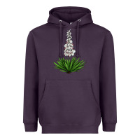 Plum Yucca Flower IIIustrations Heavyweight Hoodie - LillyAllenDesigns