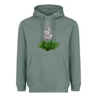 Sage Yucca Flower IIIustrations Heavyweight Hoodie - LillyAllenDesigns