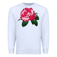 White neil diamond rose Premium Sweatshirt - LillyAllenDesigns