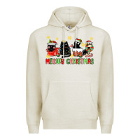 Oatmeal Heather meowy christmas cats Premium Hoodie - MaliasSmallBusiness