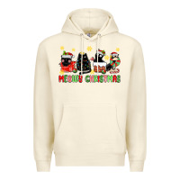 Sandshell meowy christmas cats Premium Hoodie - MaliasSmallBusiness