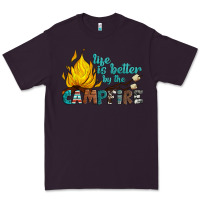 Plum life is better by the campfire Premium Tee - Artiststas