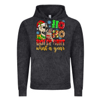 Vintage Black ho ho holy shit what a year Vintage Hoodie - MaliasSmallBusiness