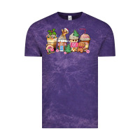 Cloud Purple pink gingerbread coffee cups Vintage Tee - Zillion Design Studio
