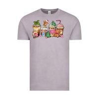 Vintage Zinc pink gingerbread coffee cups Vintage Tee - Zillion Design Studio