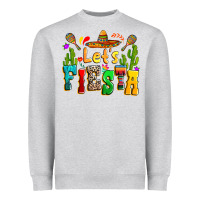 Heather Grey Let's fiesta Heavyweight Sweatshirt - RanaPortraitStore