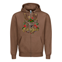 Chestnut oh deer Christmas Zipper Hoodie - BundleAndBundleShop