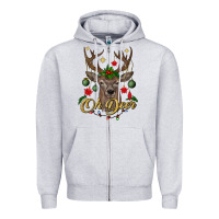 Oh Deer Christmas Zipper Hoodie | Teevron