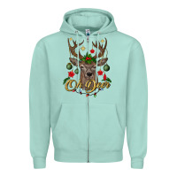 Seafoam oh deer Christmas Zipper Hoodie - BundleAndBundleShop