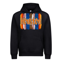 Black houston baseball team spirit brushstrokes Urban Hoodie - Artiststas