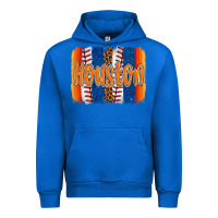 Cobalt houston baseball team spirit brushstrokes Urban Hoodie - Artiststas