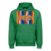 Emerald houston baseball team spirit brushstrokes Urban Hoodie - Artiststas