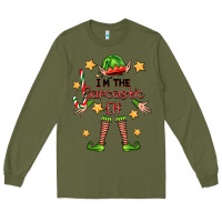 Army Green im the sarcastic elf Long Sleeve Tee - FaDigitalArtStudio