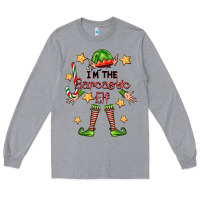 Heather Grey im the sarcastic elf Long Sleeve Tee - FaDigitalArtStudio