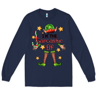Navy im the sarcastic elf Long Sleeve Tee - FaDigitalArtStudio