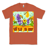 Copper honeydrip bee lavender daisy sunflower seamless pa Classic Tee - FaDigitalArtStudio