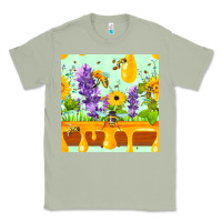 Matcha honeydrip bee lavender daisy sunflower seamless pa Classic Tee - FaDigitalArtStudio