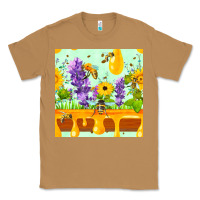 Toasted Coconut honeydrip bee lavender daisy sunflower seamless pa Classic Tee - FaDigitalArtStudio