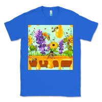 True Royal honeydrip bee lavender daisy sunflower seamless pa Classic Tee - FaDigitalArtStudio