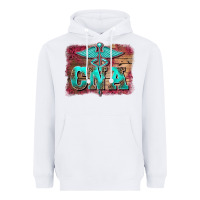 Western Nurse Certified Nurse  Assistant Medilcal Symbol  Background Heavyweight Hoodie | Teevron