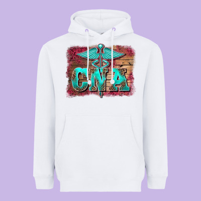 Western Nurse Certified Nurse  Assistant Medilcal Symbol  Background Heavyweight Hoodie Designed By Barkaloodesign