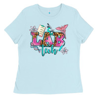 Baby Blue lab tech Ladies Tee - AdoDesignShop