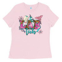Bubblegum Pink lab tech Ladies Tee - AdoDesignShop