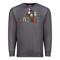 Charcoal Heather cross rabbit easter gnomes Premium Sweatshirt - Jasminsmagicworld