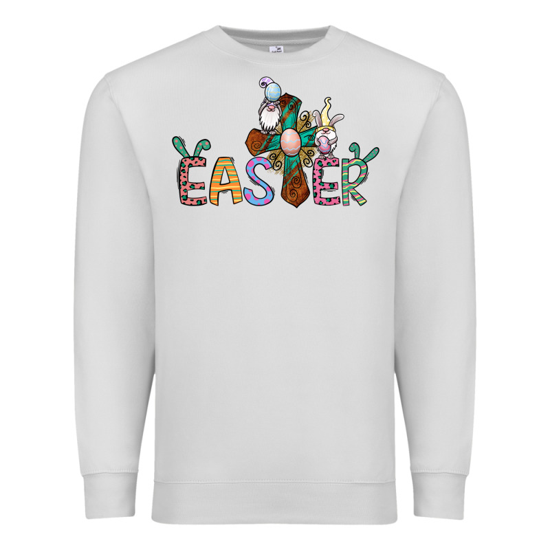 Cross Rabbit Easter Gnomes Premium Sweatshirt by Jasminsmagicworld | Teevron
