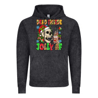 Vintage Black dead inside but jolly af Vintage Hoodie - MaliasSmallBusiness