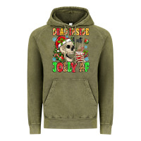 Vintage Olive dead inside but jolly af Vintage Hoodie - MaliasSmallBusiness