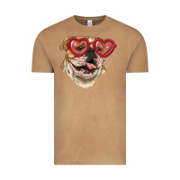 Vintage Camel english bulldog with love glass Vintage Tee - RanaPortraitStore