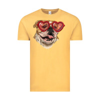 English Bulldog With Love Glass Vintage Tee | Teevron