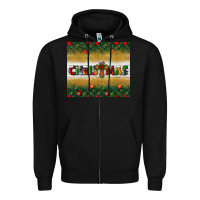 Black Christmas with cross Zipper Hoodie - BundleAndBundleShop