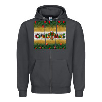 Smoke Christmas with cross Zipper Hoodie - BundleAndBundleShop