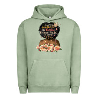 Pigment Oil Green i love the woman l've become black girl Urban Hoodie - Artiststas