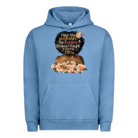 Pigment Pebble Blue i love the woman l've become black girl Urban Hoodie - Artiststas