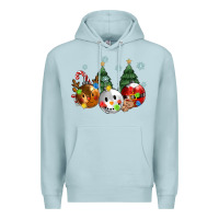 Blue Mist christmas Premium Hoodie - MaliasSmallBusiness
